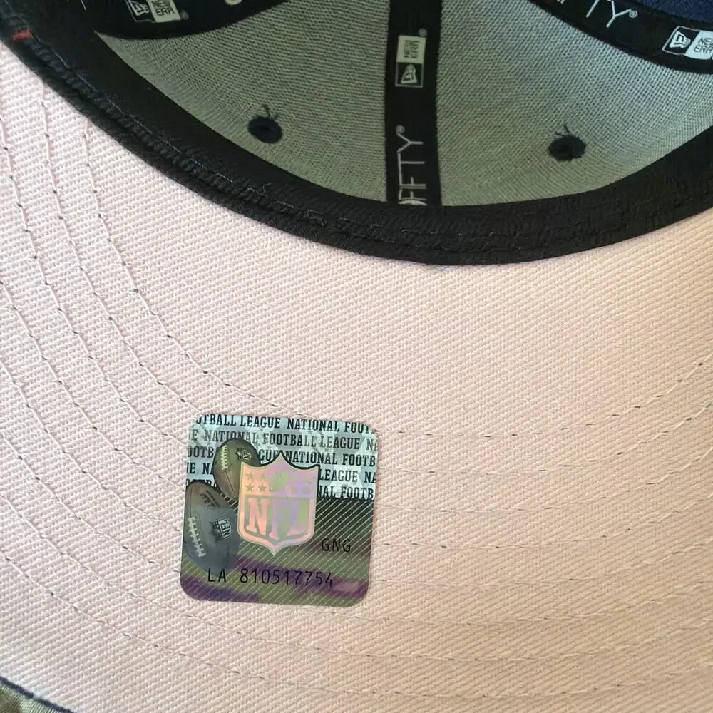 Dallas Cowboys Chain Stitch Heart New Era 59FIFTY Mens Size 7 1/4 Fitted Hat Cap